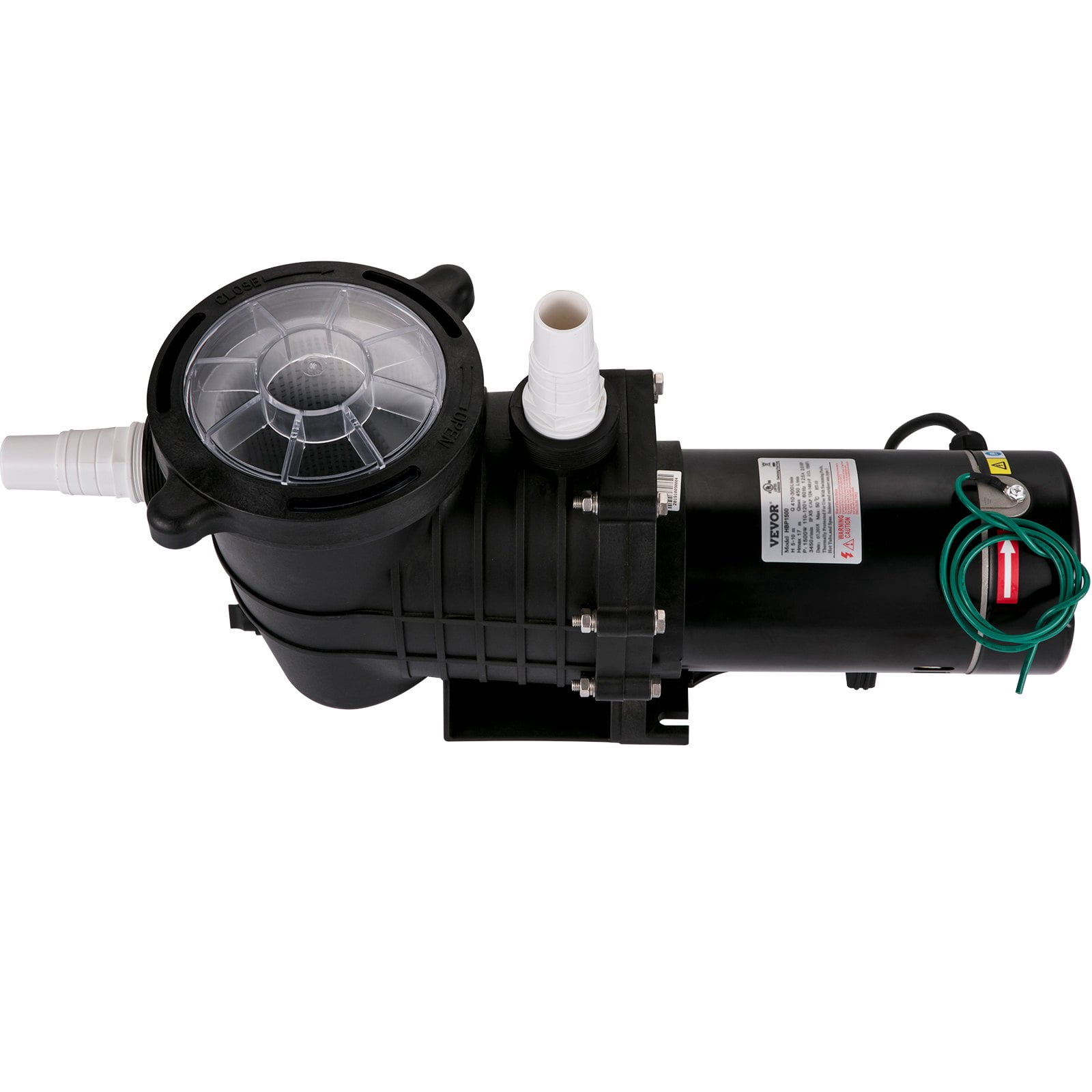 VEVOR 1HP Swimming Pool Pump, 5544GPH, Dual Voltage