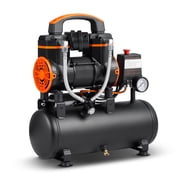 BENTISM Air Compressor Oil-Free 2.1 Gallon 1.2HP 116 PSI 2.2 CFM Ultra Quiet 70dB Steel Tank, Portable Black