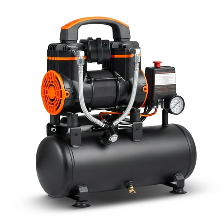 BENTISM 2.1 Gallon Air Compressor, 1.2HP 2.2 CFM@90PSI Oil Free Air Compressor Tank & Max. 116PSI Pressure, 70 dB Ultra Quiet Compressor for Auto Repair, Tire Inflation, Spray Painting