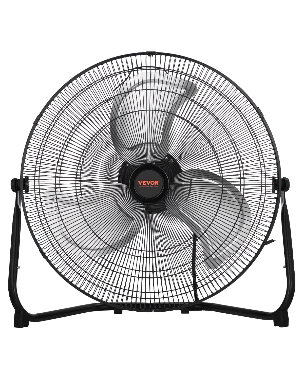 VEVOR 2 PCS Floor Fans, 3 Speeds High Velocity Heavy Duty 20 Inch Industrial Fan, 4800 CFM 360 Adjustable Tilt 21.33 ft/sec Airflow Large Metal Fan, for Gym, Home, Garage, Commercial Shop & Bedroom