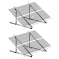 thumbnail image 1 of VEVOR 2 Sets Solar Panel Mounting Brackets 45-Inch, 0 to 90° Adjustable Tilt Mount Brackets Support 100-400W Solar Panels, Lightweight Aluminum Brackets with Folding Tilt Legs for RV Boat Off-Grid, 1 of 9
