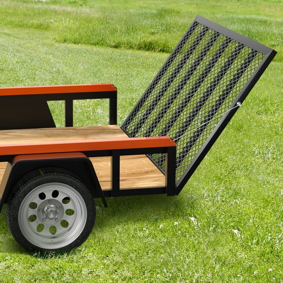 VEVOR 2 Sided Tailgate Utility Trailer Hitch Gate & Ramp Lift Assist System 360 lbs