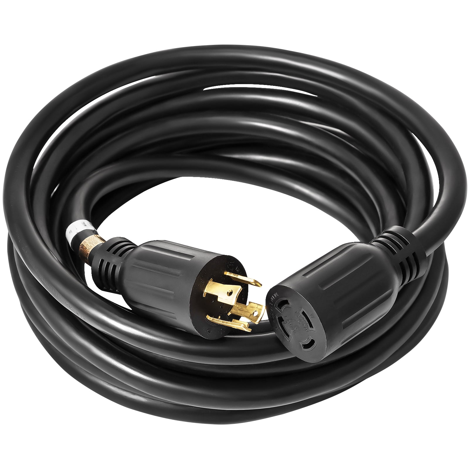BENTISM 20 Ft 30 Amp Generator Extension Cord 4 Wire 10 Gauge 125V 250V UL & CUL Listed Generator Power Cord Twist Lock Connectors