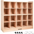 thumbnail image 1 of VEVOR 20 Grids Classroom Storage Cabinet Preschool Wooden Cubby Organizer W/ Casters 30 inch High Plywood Wooden Cubbies for Classroom, 1 of 9