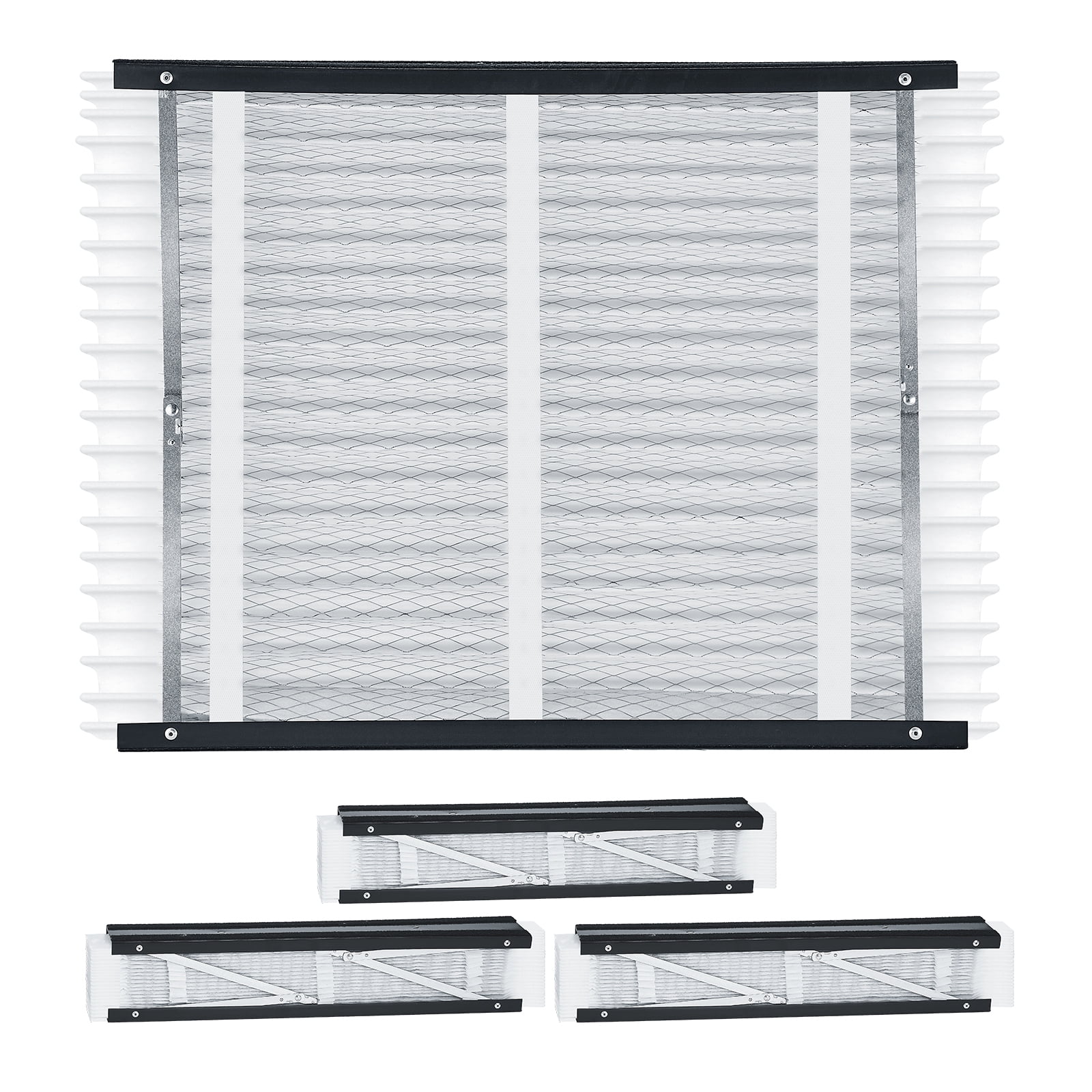 VEVOR 20 x 25 x 4 Furnace Filter, MERV 13 HVAC Ac Filters,12-Month Electrostatic Pleated Air Conditioner Filters, 4-Pack (Actual Size: 20.47 x 25.20 x 3.98 Inch) for Capturing Dust, Smog, Pet Dander at Walmart