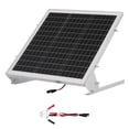 thumbnail image 1 of VEVOR 20W 12V Solar Battery Trickle Charger Maintainer, Mono Solar Panel Battery Charger with Built-in MPPT Controller & Adjustable Mount Bracket, IP65 Waterproof for Car Boat RV Trailer House Roof, 1 of 9