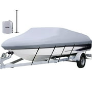 Classic Accessories StormPro Heavy-Duty Tri-Hull Outboard Boat Cover, Fits Boats 15 ft 6 in - 16 ft 6 in Long x 86 in Wide