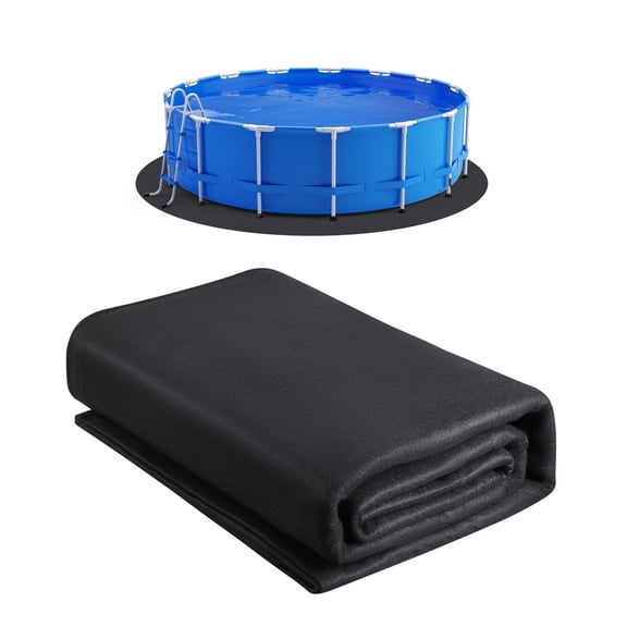 VEVOR 21ft Round Pool Liner Pad, Pool Liner Pad for Above Ground Pools, Extra-Thick Pool Mat, Prevents Punctures, Recycled Geotextile Material Underlayment Pad, Extend Liner Life