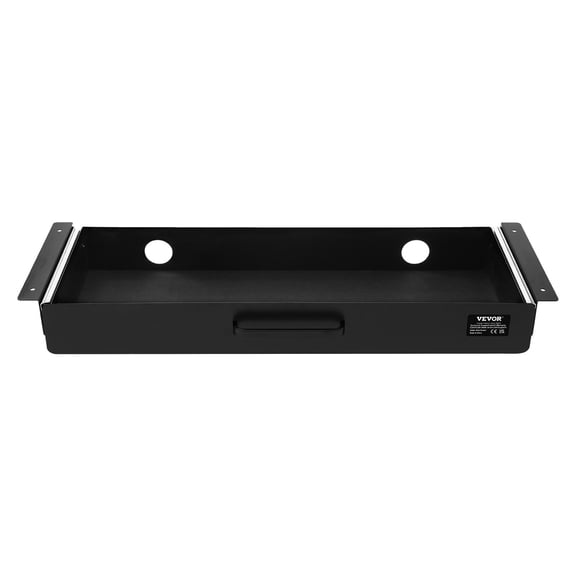 VEVOR 22" Wide Under Desk Drawer Slide Out, Under Desk Mounted Pull-out Drawer Attachment, Hidden Desktop Storage Organizer, Under Table Pencil Drawer for office Home Sit Stand Workstation, 25x9x3 in