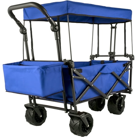 VEVOR 220.5 lbs Capacity Collapsible Wagon Cart with Foldable