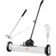 thumbnail image 1 of VEVOR 24-Inch Magnetic Sweeper with Wheels, 50 lbs Capacity, with Telescoping Magnetic Pickup Tool, Adjustable Handle, Magnetic Pickup Sweeper to Pick Up Nails and Screws, for Workshop, Garage, Yard, 1 of 9