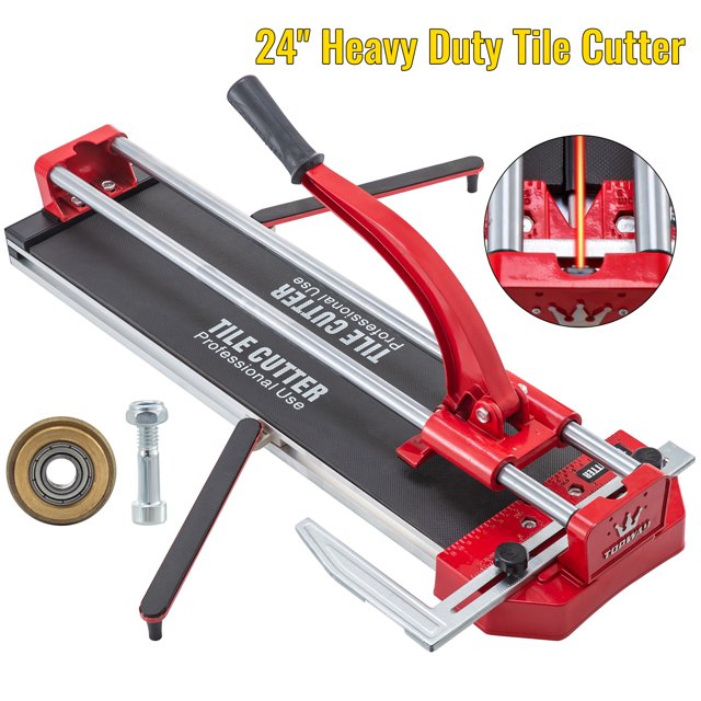 VEVOR 24 Inch Manual Tile Cutter Double Rails, Professional Tile Cutter