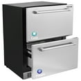 thumbnail image 1 of VEVOR 24 inch Undercounter Refrigerator, 2 Drawer Refrigerator with Different Temperature,4.87 Cu.ft. Capacity,Waterproof Indoor and Outdoor Under Counter Freezer Fridge for Home and Commercial Use, 1 of 9