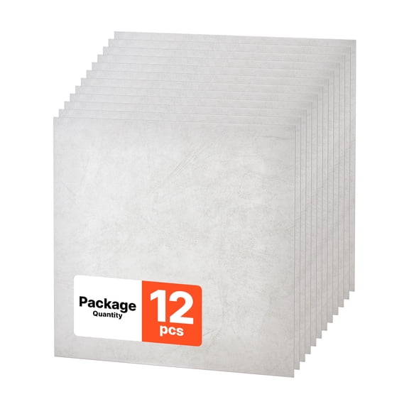 VEVOR 24 x 24 in PVC Ceiling Tiles 12-Pack Drop Ceiling Panels White Marble, PVC Foam Board, Grid Fit, Water-Resistant, Flexible Cut, Easy to Clean, Modern Decorative Finish for Home, Office Areas