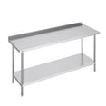 thumbnail image 1 of VEVOR 24 x 72 x 36 Inch Stainless Steel Work Table, Commercial Food Prep Worktable Heavy Duty Prep Worktable, Metal Work Table with Adjustable Height for Restaurant, Home and Hotel, 1 of 9