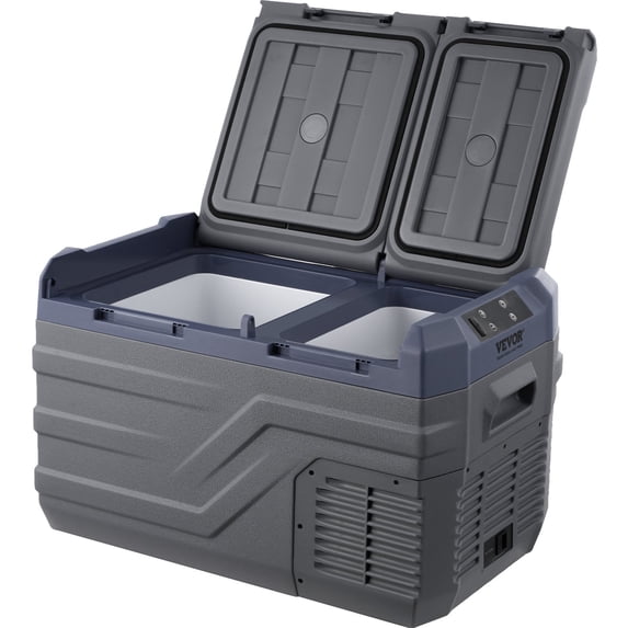 VEVOR 25L Portable Car Refrigerator Freezer - Dual Zone Compressor for Car and Home