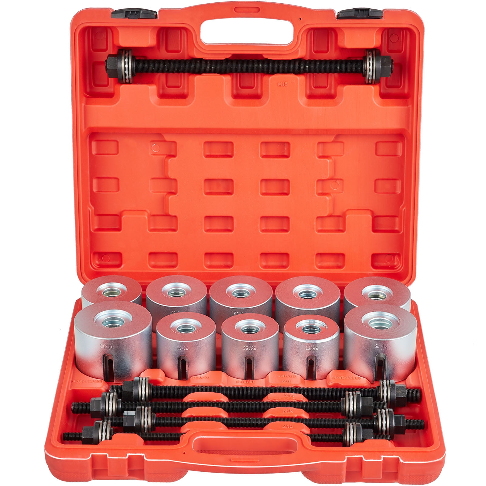 VEVOR 27 PCS Pull and Press Sleeve Kit, 45 Steel Removal Installation Bushes Bearings Tool Kit