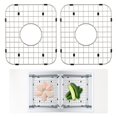 thumbnail image 1 of VEVOR 2PCS 13.7"x11.6" Sink Protector, Stainless Steel, Centered Drain, R50 Radius, Kitchen Accessory - 2 of 13.7x11.6in, 1 of 5