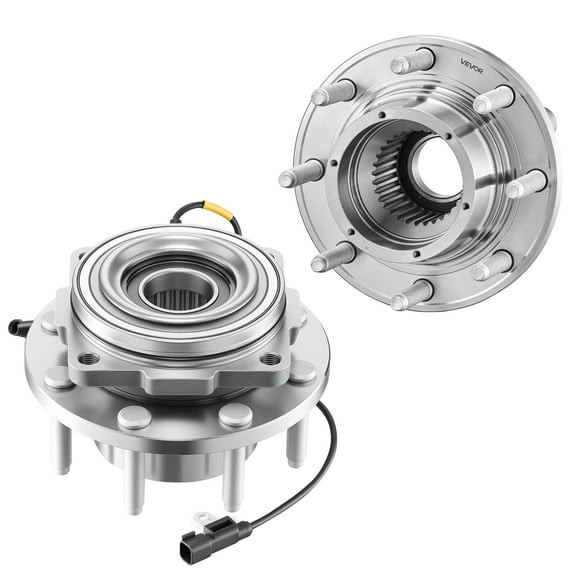 VEVOR 2PCS Front Wheel Bearing & Hub Assembly Fit for 2016 Ford F-250 Super Duty Base King Ranch Lariat Platinum XL Crew Cab Pickup 4-Door OEM 515130, Wheel Bearing Hub Assembly Set with ABS Sensor
