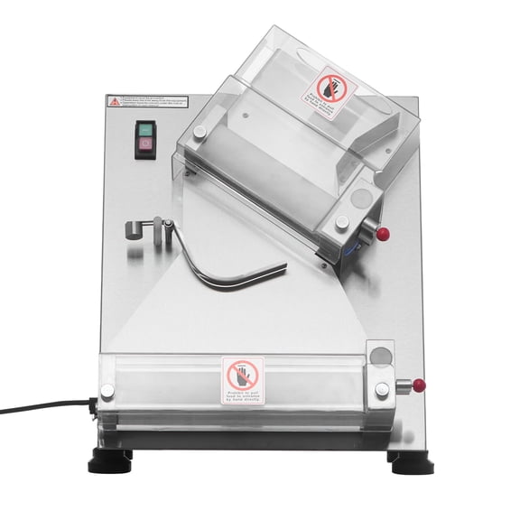 VEVOR 314 Inch Commercial Automatic Pizza Dough Roller Sheeter 370W Stainless Steel Electric Dough Press Maker with Adjustable Thickness & Press Lid