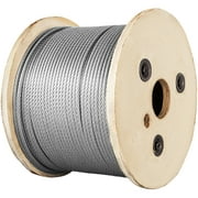 VEVOR 3/16" x 500ft Wire Rope Cable, Stainless Steel Rope, 7x19 Steel Wire Cable Rope 304 Marine Grade