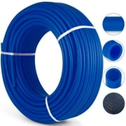 VEVOR 3/4" 500Ft PEX Tubing Non-Barrier PEX Pipe Red Pex-b Tube Coil for Hot and Cold Water Plumbing Open Loop Radiant Floor Heating System PEX Tubing (3/4" Non-Barrier, 500Ft/Blue)