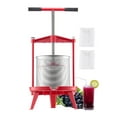 thumbnail image 1 of VEVOR 3.69 Gal/14L Fruit Wine Press, Stainless Steel Basket with Cross-beam and Triangular Structure, Manual Juice Maker, Cider Apple Grape Tincture Making Press with T-Handle for Kitchen Home, 1 of 9