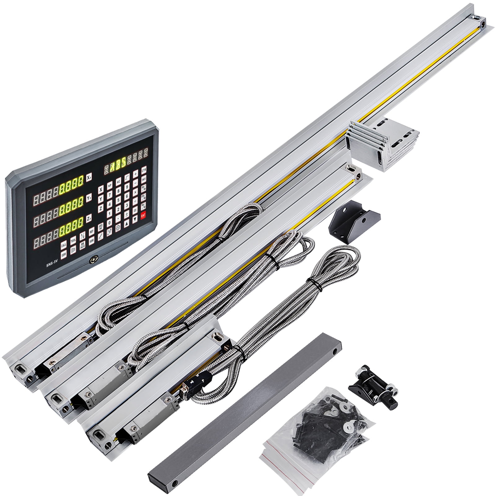 ToAuto Digital Readout DRO Display - 5µm Linear Scale For Lathe, Mill, EDM Machines