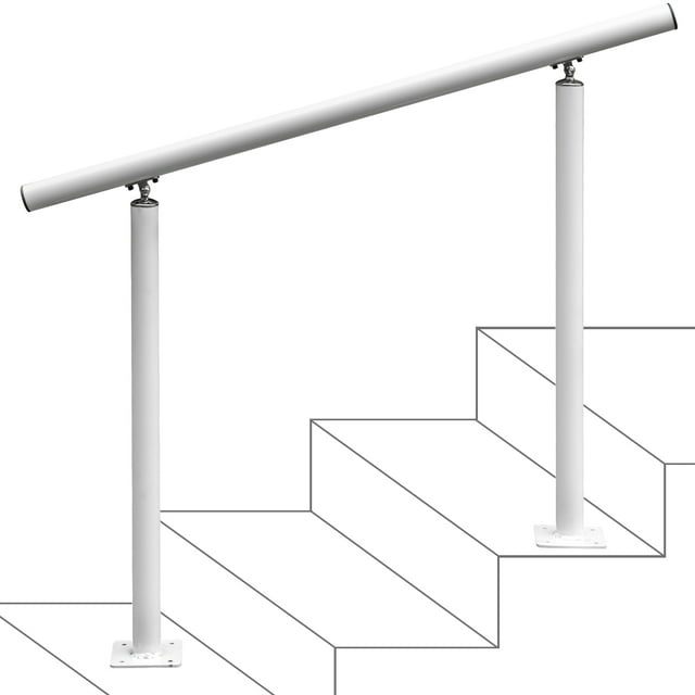 VEVOR 3 FT Handrail Adjustable from 0 to 60 Degrees, 34 inch Outdoor ...
