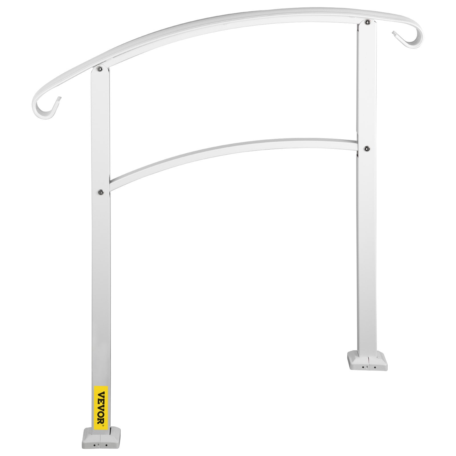 Matte White 3-Step Stainless Steel Outdoor Handrail Kit