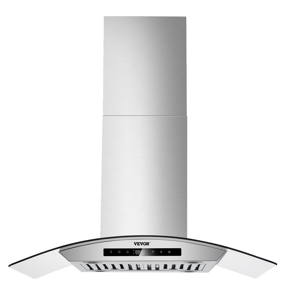 30" Wall Mount Range Hood Ceiling Mount Vent 800CFM Gesture & Touch Control