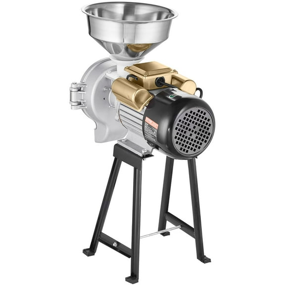 VEVOR 3000W Electric Grain Grinder Wet & Dry Mill for Corn, Wheat, Flour, and Cereal Grinding