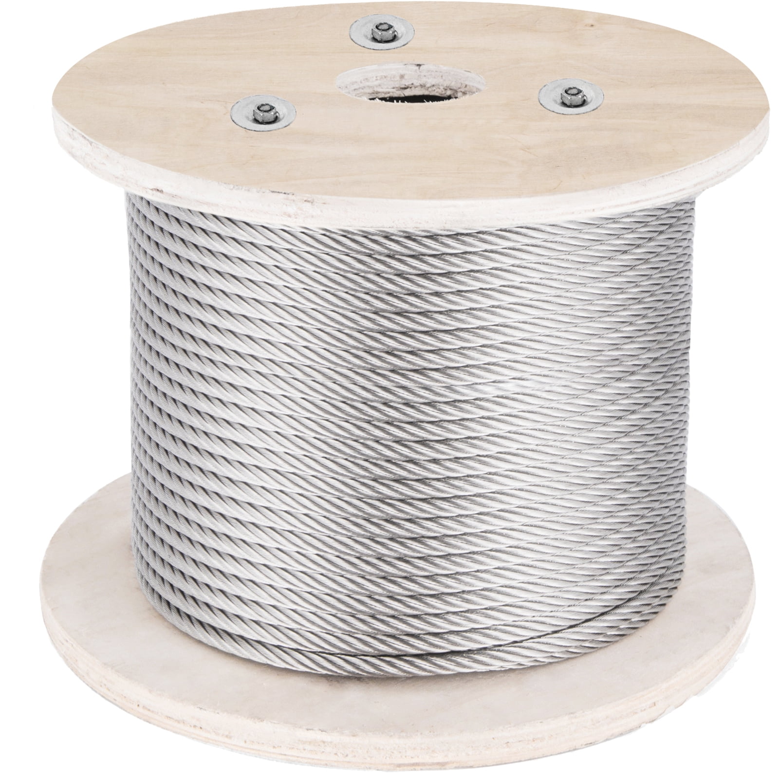 VEVOR 316 Stainless Steel Cable, 500FT Stainless Steel Wire Rope of 5/ ...