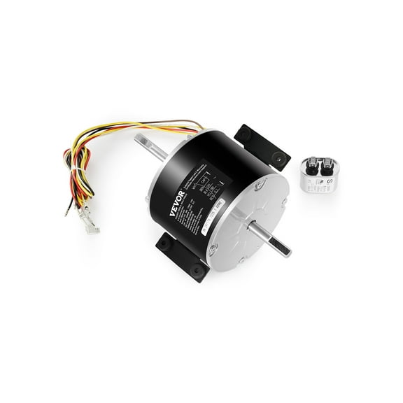 VEVOR 3315332.005 RV AC Fan Motor Replacement Genteq F48AF70A61, Dometic Brisk Air II Fan Motor, Compatible with Dometic Brisk Air II B57915 B59516 B59146 B59186 - 1/4HP AC115V 3A 1650RPM (3 Speeds)