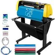 VEVOR 34 inch Vinyl Cutter Machine with Basket, 870 mm Automatic Camera Contour Cutting Plotter,Cutting Plotter,  LCD Screen Printer W / Stand Adjustable Force and Speed for Sign Making Plotter Cutter