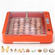 VEVOR 36 Egg Incubator, Automatic Egg Turner with LED Candler & Water Tray, Temperature & Humidity Control, 360  View Clear Window, Poultry Eggs Incubators for Hatching Chicks Ducks Goose Quails