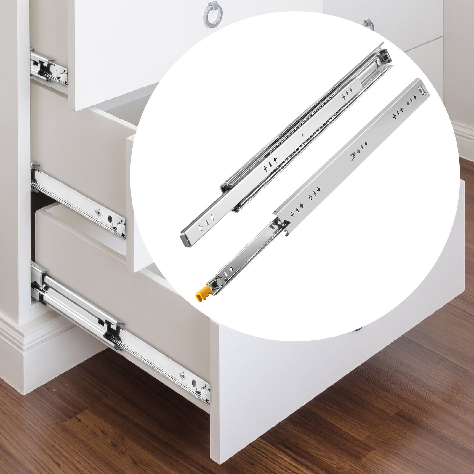 VEVOR 36" Heavy Duty Locking Drawer Slides 250LBS Capacity Drawer