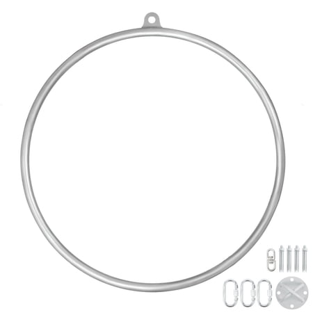 VEVOR 36" Lyra Hoop Aerial Equipment Sets Single Tab Yoga Ring Dancing Circus Training