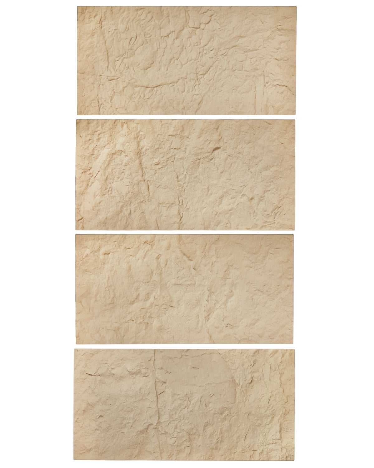 VEVOR 3D Wall Panels, 4 Pack 48 x 24 in PU Natural Stone Imitation Wall Art Tiles, 32 Sq.Ft Coverage Accent Wall Panel, Interior Home Decor for Ceiling, Bedroom, Living & Gaming Room, Stone Yellow