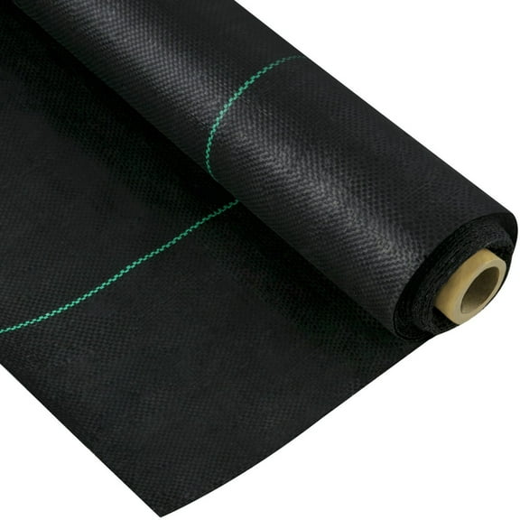 VEVOR 3FTx50FT Premium Weed Barrier Fabric Heavy Duty 5OZ  Woven Weed Control Fabric  High Permeability Good for Flower Bed  Geotextile Fabric for Underlayment  Polyethylene Ground Cover