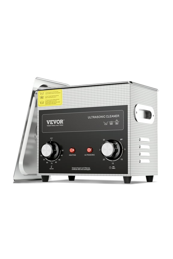 3L Ultrasonic Cleaner with Heater Timer & Basket, Professional Digital Sonic Cavitation Machine, 120W Cleaning Machine for Watch Instruments, Glasses, Coin, Metal Parts, Tool