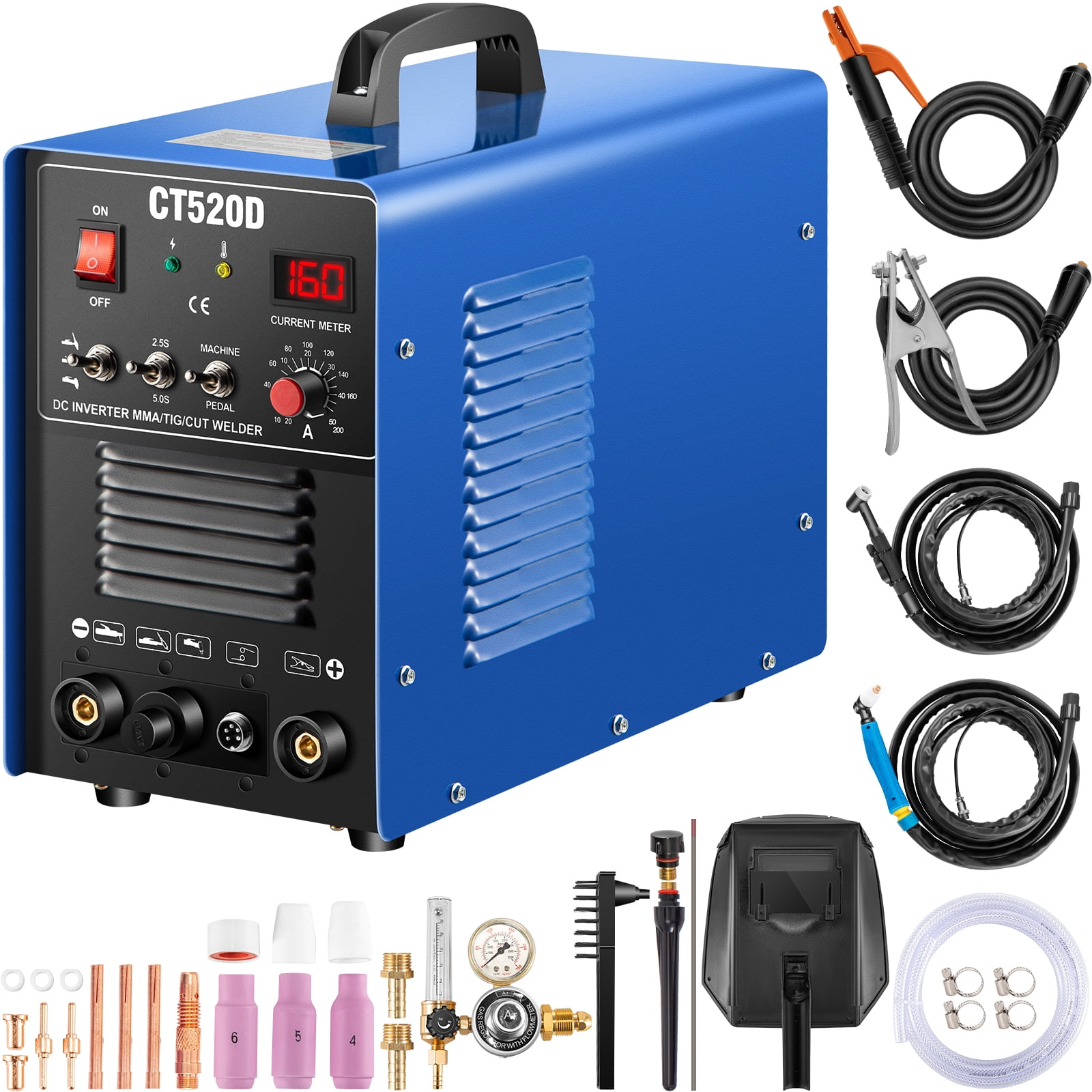 hynade Mig Welder, Mig Welding Machine Dual Voltage 110/220V Gas