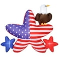 thumbnail image 1 of VEVOR 4.82 ft Patriotic Inflatable Decoration, Fourth of July Blow Up Inflatable Independence Day Decoration, Five-pointed Star & Eagle with Built-in LED Lights for Holiday Indoor Outdoor Yard Decor, 1 of 8
