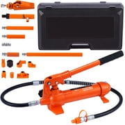 VEVOR 4 Ton Porta Power Kit Hydraulic Jack Air Pump Lift Ram Tool Auto Body Frame Repair Power Kits