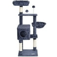thumbnail image 1 of VEVOR 45.2" Cat Tree Tower - Multi-Level Activity Center with Condo & Sisal Scratching Posts, Dark Grey, 1 of 12