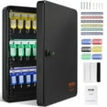 thumbnail image 1 of VEVOR 48-Key Cabinet, Key Safe with Combination & Key Lock, Digital Security Storage Box Steel Key Organizer with Adjustable Racks,48 pcs Colorful Key Tags and A Record Card for School, Office,Hotel, 1 of 9