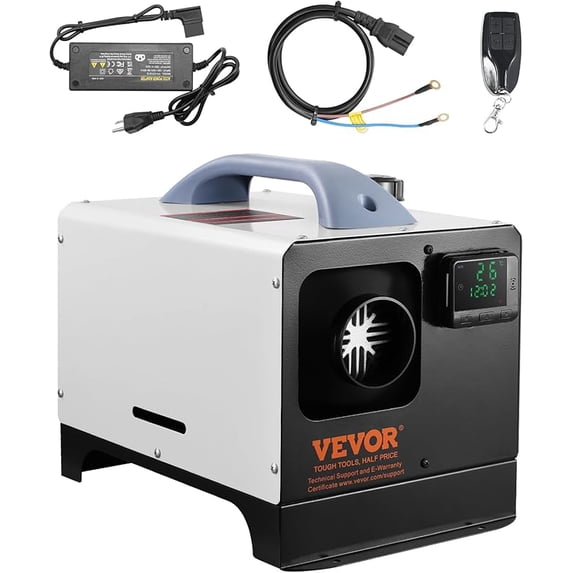 VEVOR 5-8KW Diesel Heater, Diesel Air Heater All in One with Remote Control and LCD Screen, Fast Heating Low Noise, Portable Diesel Heater for Truck Van RV Trailer Camper