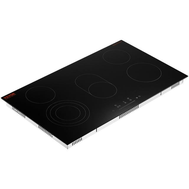 VEVOR 5-Burner Built-In Electric Radiant Cooktop - 35.4x20.5 Inch Ceramic Cooktop with Touch Contro