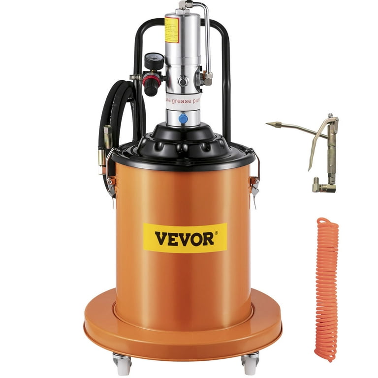 VEVOR 5 Gallon Air Pneumatic Compressed Grease Pump Injector High