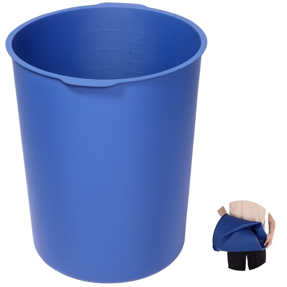 VEVOR 5 Gallon Bucket Liner for Concrete Mix, Reusable Silicone Mortar Bucket Liner for Thinset Paint Concrete Epoxy Mixing, Heavy-duty Grout Mixer Insert Tool with Graduated Measurements, Blue